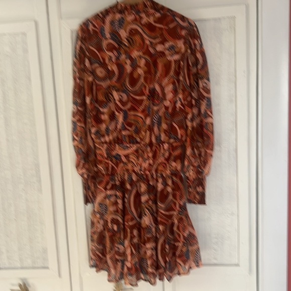 A.L.C. Silvie Silk Mini Dress in Ginger Combo Size 4 $495.00 - Picture 13 of 13